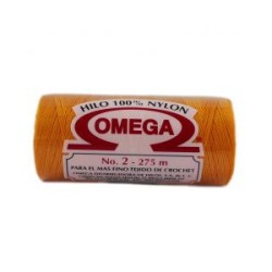 Hilo Nylon #2 color Amarillo Oro Paq. con 12 pzs