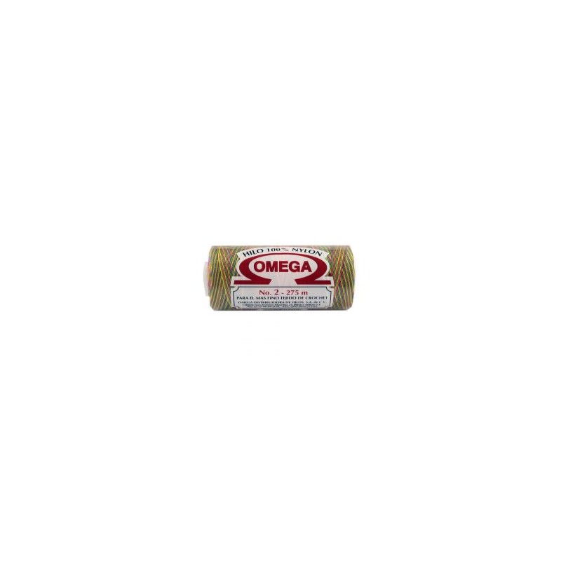 Hilo Nylon #2 Matizado color Confetti paquete de 12 pzs