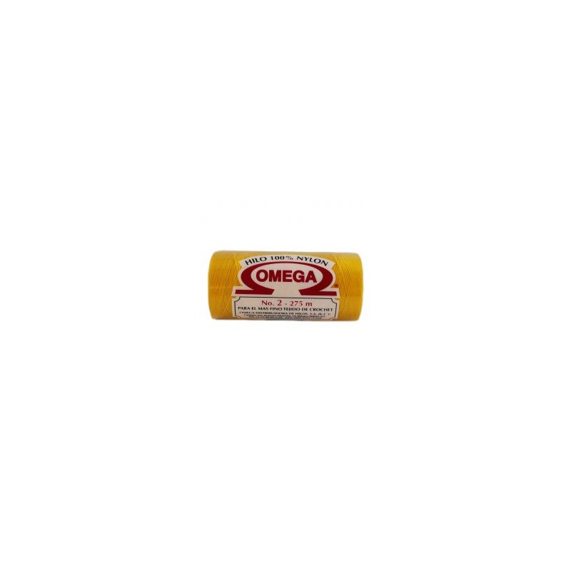 Hilo Nylon #2 color Amarillo Huevo Paq. con 12 pzs