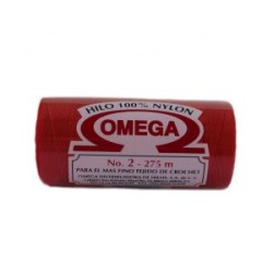 Hilo Nylon #2 color Naranja Paq. con 12 pzs
