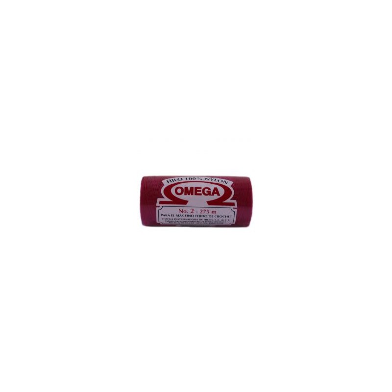 Hilo Nylon #2 color Fiusha Paq. con 12 pzs