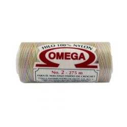 Hilo Nylon #2 Matizado color Multicolor Pastel paquete de 12 pzs