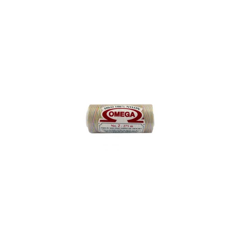 Hilo Nylon #2 Matizado color Multicolor Pastel paquete de 12 pzs