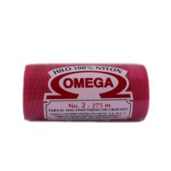 Hilo Nylon #2 color Rosa Mexicano Paq. con 12 pzs