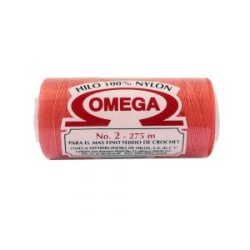 Hilo Nylon #2 color Coral Paq. con 12 pzs