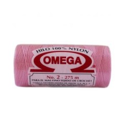 Hilo Nylon #2 color Rosa Niña Paq. con 12 pzs