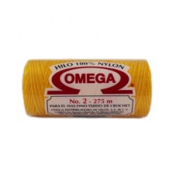 Hilo Nylon #2 Matizado color Amarillo paquete de 12 pzs