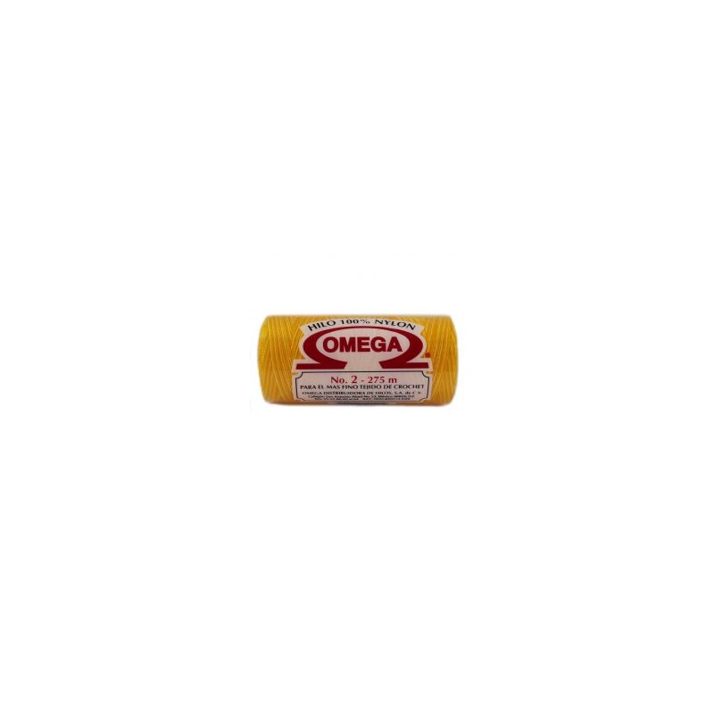 Hilo Nylon #2 Matizado color Amarillo paquete de 12 pzs