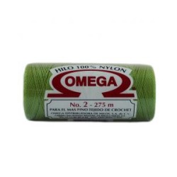 Hilo Nylon #2 color Verde Limon Paq. con 12 pzs