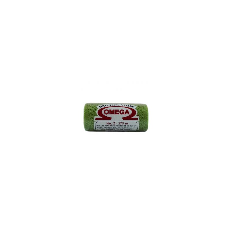 Hilo Nylon #2 color Verde Limon Paq. con 12 pzs