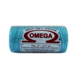 Hilo Nylon #2 Matizado color Turquesa paquete de 12 pzs