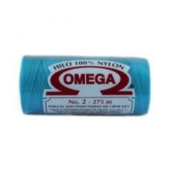 Hilo Nylon #2 color Azul Turquesa Paq. con 12 pzs