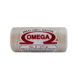 Hilo Nylon #2 color Hueso Paq. con 12 pzs
