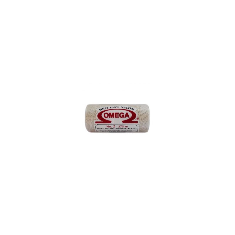 Hilo Nylon #2 color Hueso Paq. con 12 pzs