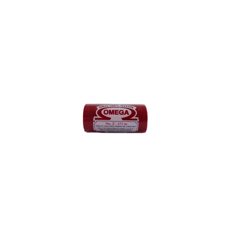 Hilo Nylon #2 color Rojo Paq. con 12 pzs