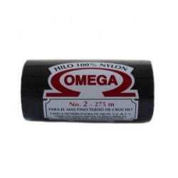 Hilo Nylon #2 color Negro Paq. con 12 pzs