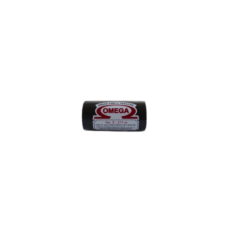 Hilo Nylon #2 color Negro Paq. con 12 pzs