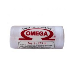 Hilo Nylon #2 color Blanco Paq. con 12 pzs