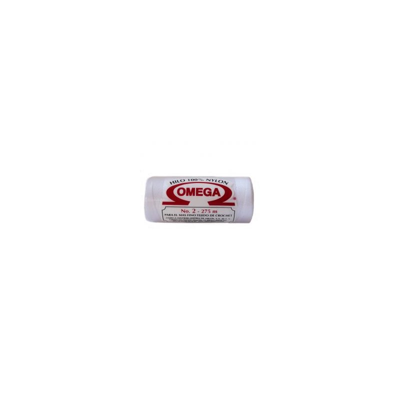Hilo Nylon #2 color Blanco Paq. con 12 pzs